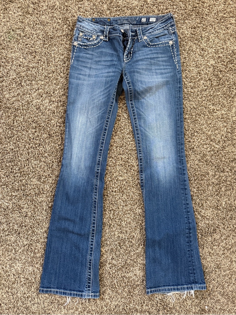 Women’s Blue Miss Me Bootcut Jeans - Classic Mid Wash